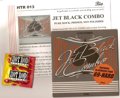 Jet Black Combo promo package...this came with a condom! I can not believe Steve did not mention this...
